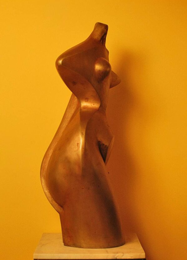 Eva (Eve) bronze sculpture side view