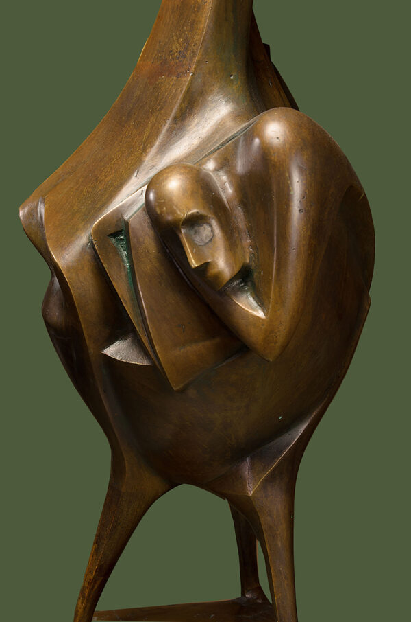Geneza (Genesis) Bronze sculpture with detailed view